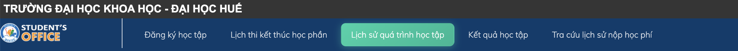 Quick Menu trên header